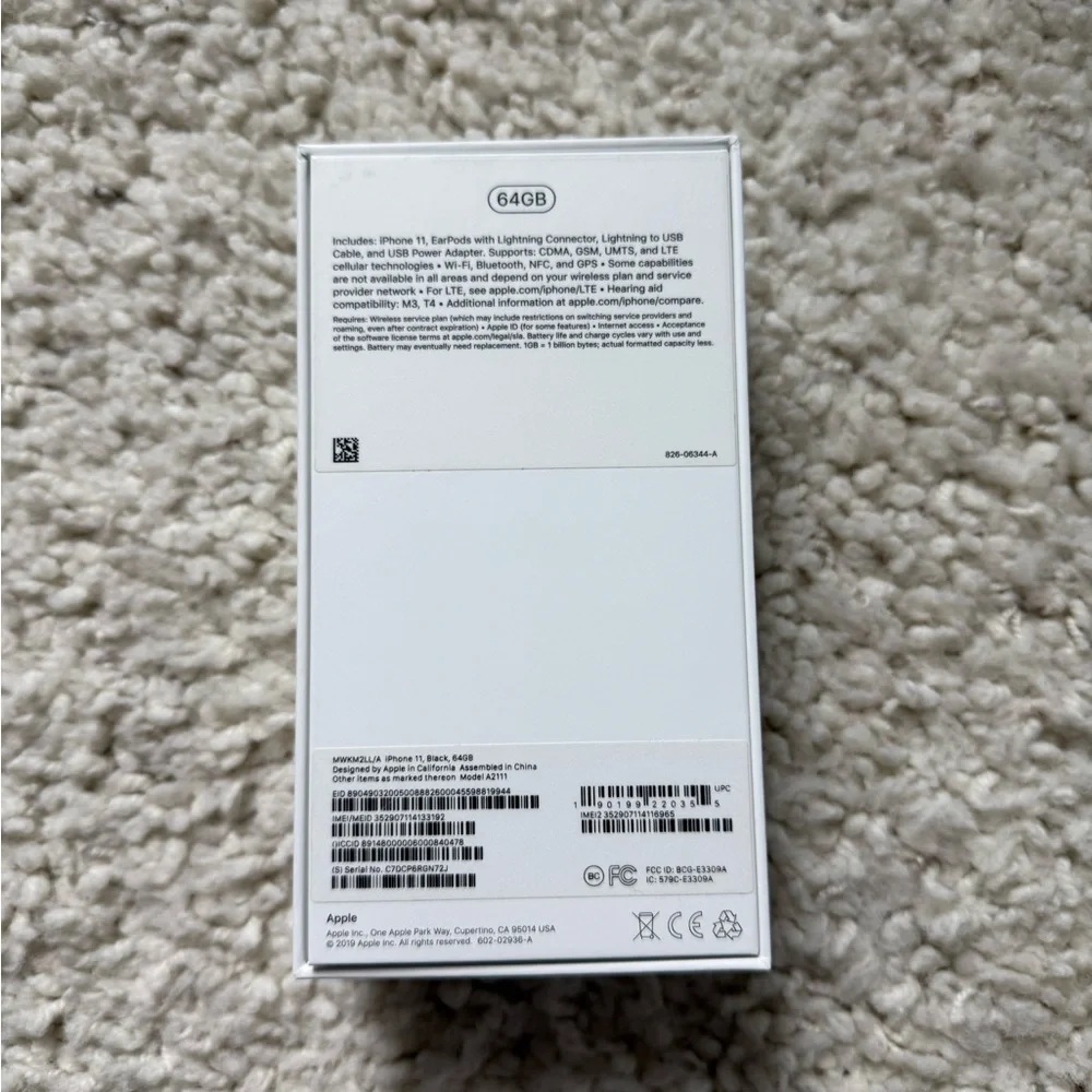 Apple iPhone 11 Box with Accessories